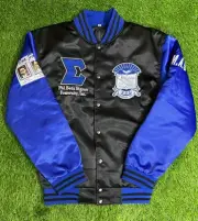 Phi Beta Sigma Fraternity Black Blue Phi Beta Sigma Satin Jacket ( Conclave Ed)