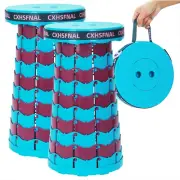 Upgraded Portable Collapsible Stool 2 Pack Lightweight but Sturdy Load Capacity