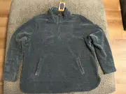 32 Degrees Ladies' Quarter Zip Pullover, Teal XXL