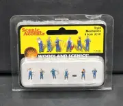Woodland Scenics A2147 N Scale Scenic Accents Train Mechanic Figures NEW