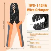 IWISS IWS-1424A Open Barrel Terminal Crimper Plier Tool for Molex Style Terminal