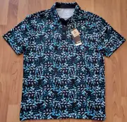 Mens Sligo Performance Golf Polo Shirt Moisture Wicking Quick Dry UPF40 Medium M
