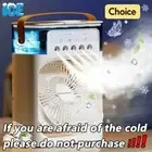Portable mini Fan Air Conditioner USB Electric LED Light Mist 3 in 1 USA