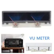 Dual Analog Power Amplifier Panel VU Meter Audio Level dB Meter With BackLight
