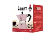 BIALETTI MOKA 3 CUP ESPRESSO MAKER PINK