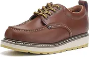 [HANDPOINT] Men's 4" Soft Toe SureTrack Leather Slip Resistant Durable Breathable Oxford Work Boots Shoes 82994