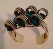 J. CREW EMERALD CRYSTAL CUFF BRACELET SOLD OUT NWT # 35538