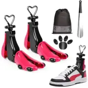 2 Pieces Shoe Stretcher Boot Stretcher, Adjustable Width and Length Shoe Expa...