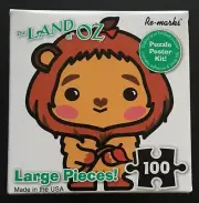 Re-marks Wizard of Oz 100 Large Piece Puzzle Cowardly Lion NEW