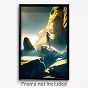 Pixel Art Poster - Sharp Rock (8 Bit Psychedelic Trippy Weird Video Game Print)