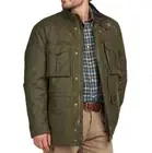 BARBOUR WATSON Wax Cotton Jacket w/ Leather Trim MSRP$465 Rustic British Luxury