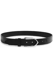 Jacquemus La Ceinture Bambino Leather Belt - Black And Silver 80 (UK10 / S)