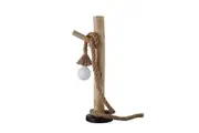 Birk Minimalist Wood Hanger Table Lamp Light Natural