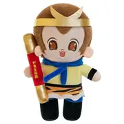 Plush Toy Monkey with Jingubang Stuffed Toy Chinese Mythical Character Dolls Plush Toy for Bedroom Living Room Decors
