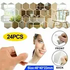 Hexagon Mirror Bathroom Tile Wall Stickers Decal Home Decor Self Adhesive