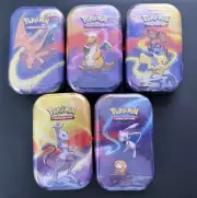 Brand New Sealed Pokémon Kanto Power Mini Tin Set of (5) All Artwork!