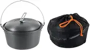 Oshhni Camping Pot Cooking Pot Steamer with Storage Bag Lightweight Outdoor Pot Cookware for Camping Travel Hiking Fishing Campfire
