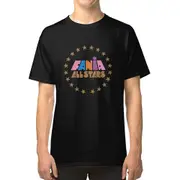 Fania Allstars Classic Latin Funk Soul Salsa Record Label T-shirt TEE