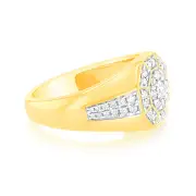 3/4 Carat Diamond Ring in 9ct Yellow Gold, T