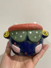 Pot Ceramic Succulent Planter Flower Cute Monster Pots Bonsai Lithops Cactus Pot