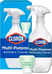 Multi-Purpose Cleaner System Starter Kit, Household Essentials, 1 Bottle and 1 R