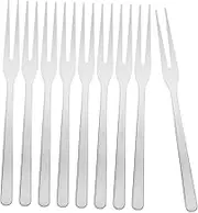 JEWEDECO 8-Piece Set of Stainless Steel Salad Fruit Forks Appetizer Forks for Party Restaurant