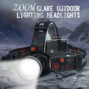 New BORUiT Rechargeable Headlamp 1000LM T6 LED Head Torch Headlight Flashlight