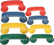 ZUNOXAZ Plastic Kids Simulation Handset 8pcs Pretend Play Phone for Classroom Enhance Language Skills Realistic Handset