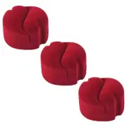3 PCS Ring Display Holder Case High-grade Jewelry Box