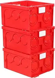 FOYTOKI Junction Box Wall Mounted Switch Bottom Box Hidden Installation Safe Wiring for Residential Commercial Use