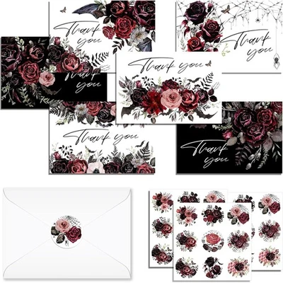 24 Pack Bulk Halloween Greeting Cards with Envelopes and warm, earthy