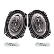 6x9"inch Car Coaxial Speakers 5 Way 600W Stereo Super Bass Audio Cable Subwoofer