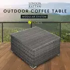 LONDON RATTAN Outdoor Lounge Wicker Coffee Table Furniture Modular Patio