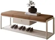 Footboard Bench Shoe Changing Bench at The Entrance of The House, Long Bench for Shoe Cabinet, Integrated Shoe Changing Bench, Bed End Bench(B)