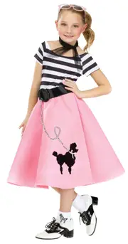 Soda Shop Sweetie Poodle Girls Costume