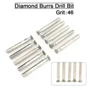 10Pcs 6-20mm Diamond Grinding Head Jade Spherical Concave Bits Burrs for Dremel