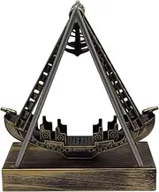 Pirate Ship Model For Kids, Desk Ornament Model, Electronic Swinging Model Toy, Perpetual Motion Model, Pirate Ship Desk Decor, Kids Swinging Toy, Desk Ornament For Kids, Electronic Motion Model, Pira