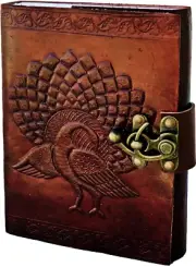 OVERDOSE Peacock Journal Diary Handmade Antique Journal Diary Sketchbook Draw...