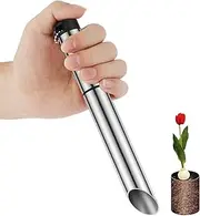 Seed Planter Tool, Metal Seedling Transplanter Tool Manual Hole Digger Handheld Soil Release Tool Flowers Seedling Planting Tools for Garden Backyard Farm Orchard
