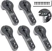 Hobbyfire 5-Pack 25T Metal Servo Horns for RC Crawler Car Truck Buggy Parts