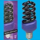 25W UV Ultraviolet Blacklight Low Energy CFL Light Bulb, ES, E27, Nightclub Lamp
