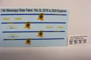 Mississippi State Patrol 1/64 Water slide Decals For GL Police SUV/ Car