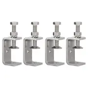 4 Pack 304 Stainless Steel C Clamps with 55mm/2.17" Stable Wide Jaw Opening T...