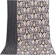 Handicraft-Palace Black Paisley Printed Bed Cover Bedding Bed Throw Kantha Gudri Ralli Cotton Single Bedspread Blanket Coverlet 90"x60"