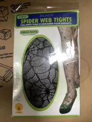 Spider Web Fishnet Tight Girl Halloween Costume Accessory Halloween Black 1 set