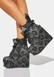 [Demonia] Metallic Flights Of Poison Platform Boots