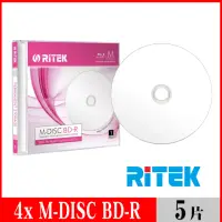 在飛比找momo購物網優惠-【RITEK錸德】M-DISC千年光碟 4x BD-R 25