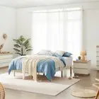 Platform Bed Base Frame Pine Wooden King Single Double Queen Natural Toxic Free