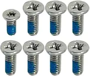 Gintai 8Pcs Lower Bottom Base Cover Case Screws Replacement for HP Envy 15-DR 15T-DR 15m-dr 15-DS 15M-DS (Sliver)