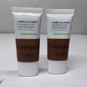 Neutrogena Matte CC Cream 1 oz Clear Coverage Flawless Sienna 10.0 Color Correct